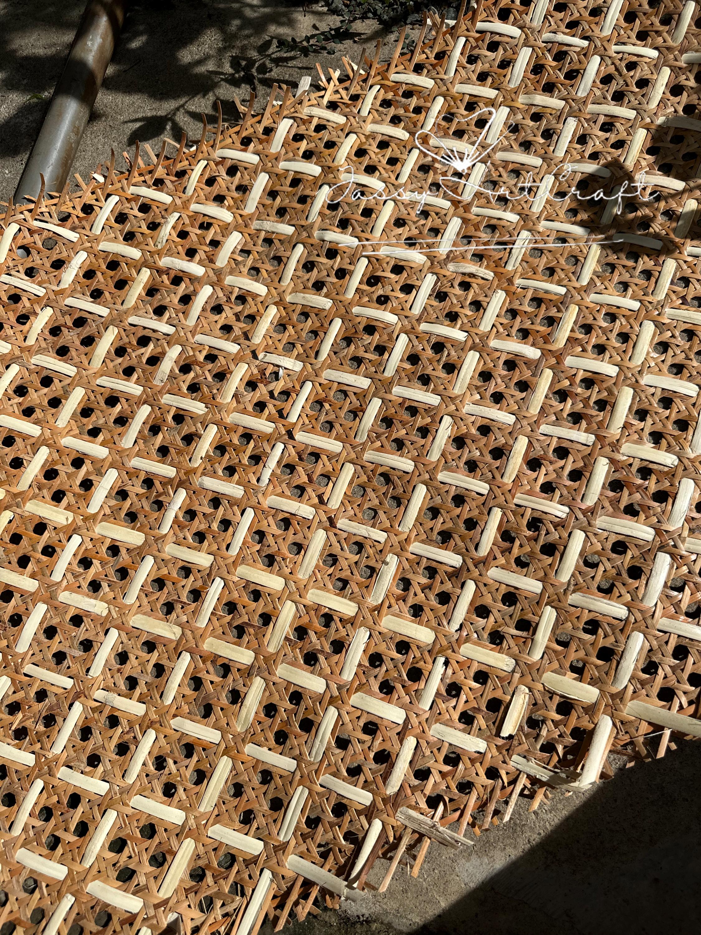 Rhombic Rattan Cane Sheet – Natural Mesh Webbing – OEM & Color ...