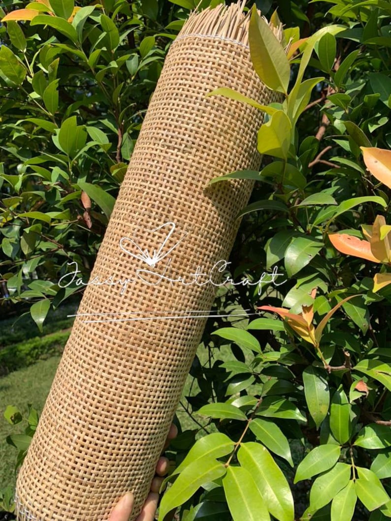 OFF PRICE- Natural Radio Rattan Cane Webbing DIY-Premium Square webbing for furniturer, interior design image 12