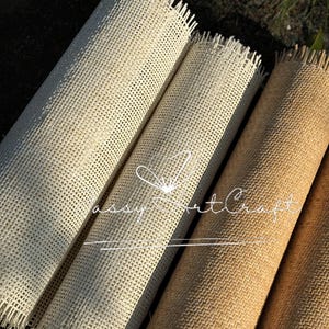 Radio Rattan Cane Webbing Roll for DIY project- Bleached cane fabric, Furniture Restoration & Crafts image 7