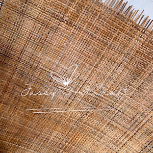 Rattan Webbing Cane Dark Brown Natural Radio | Ideal for Vintage Square Weave, DIY Furniture image 7