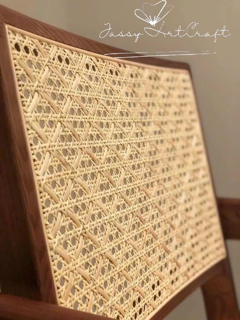 Rhombic Pattern Rattan Cane Webbing-OEM Customized Color-Perfect for Restaurant, Coffee Shop, Homestay, Hotel, ect image 2