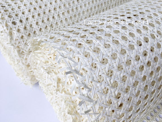 Bleached Rattan Cane Webbing Roll | White Hexagon, DIY Project
