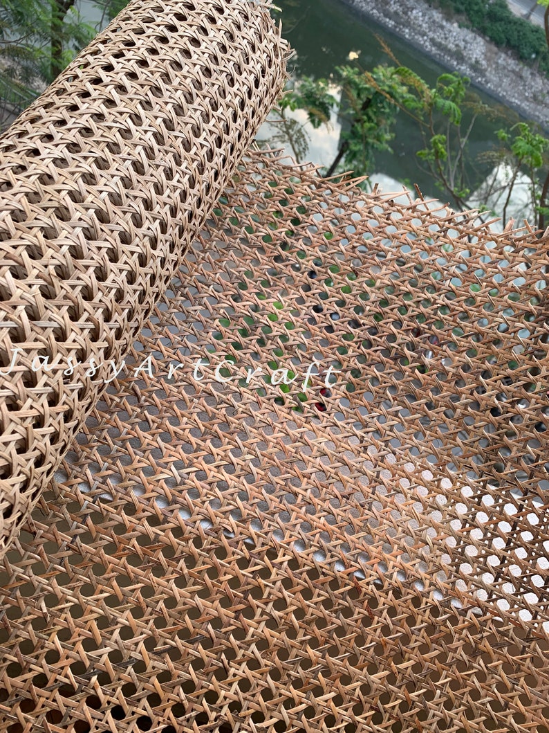 Darker Brown Natural Hexagon Rattan Cane bing Wood Color Etsy