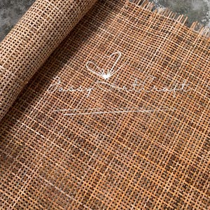 Rattan Webbing Cane Dark Brown Natural Radio | Ideal for Vintage Square Weave, DIY Furniture image 6
