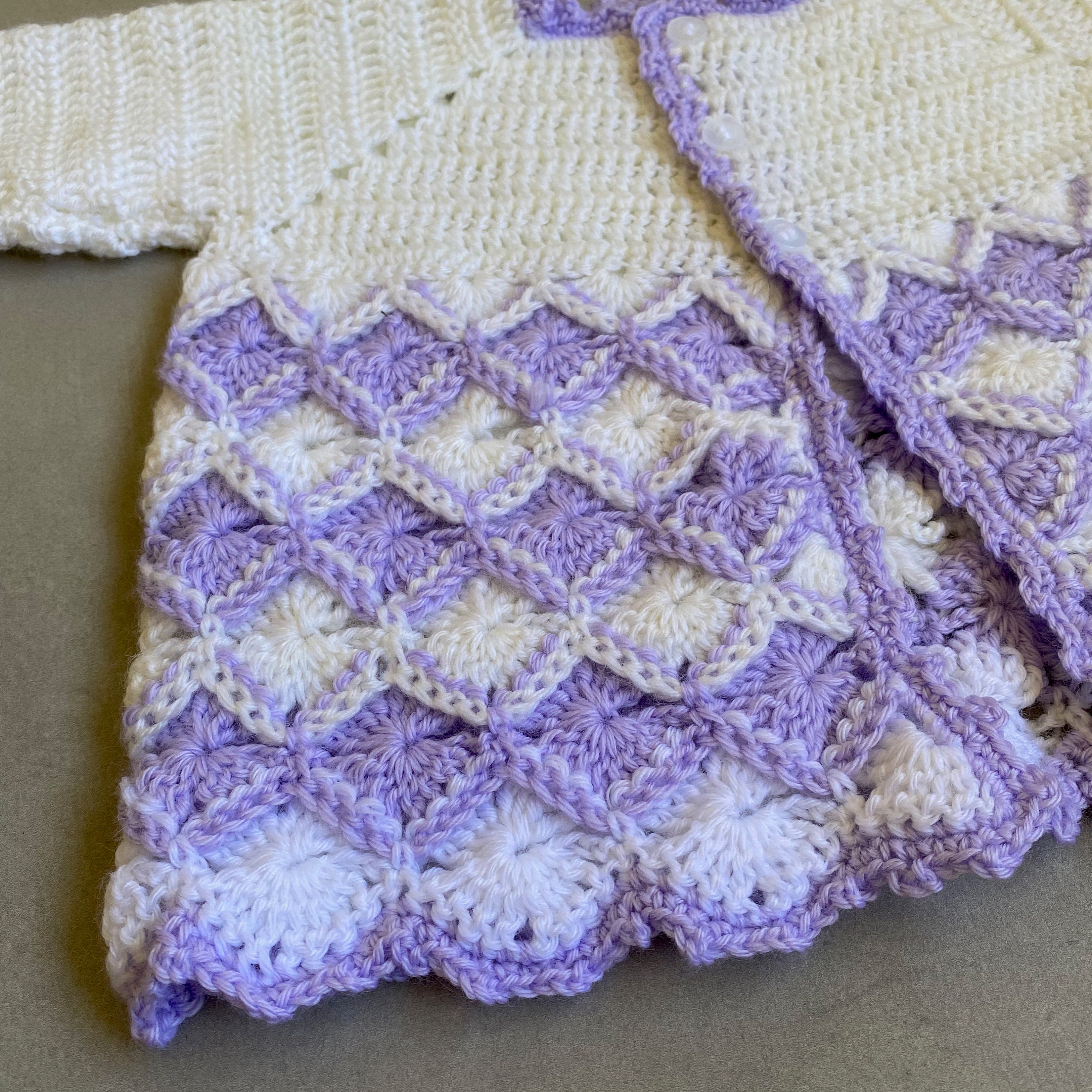 Crochet Baby Matinee Jacket / Cardigan 0 3 Months / Newborn Etsy