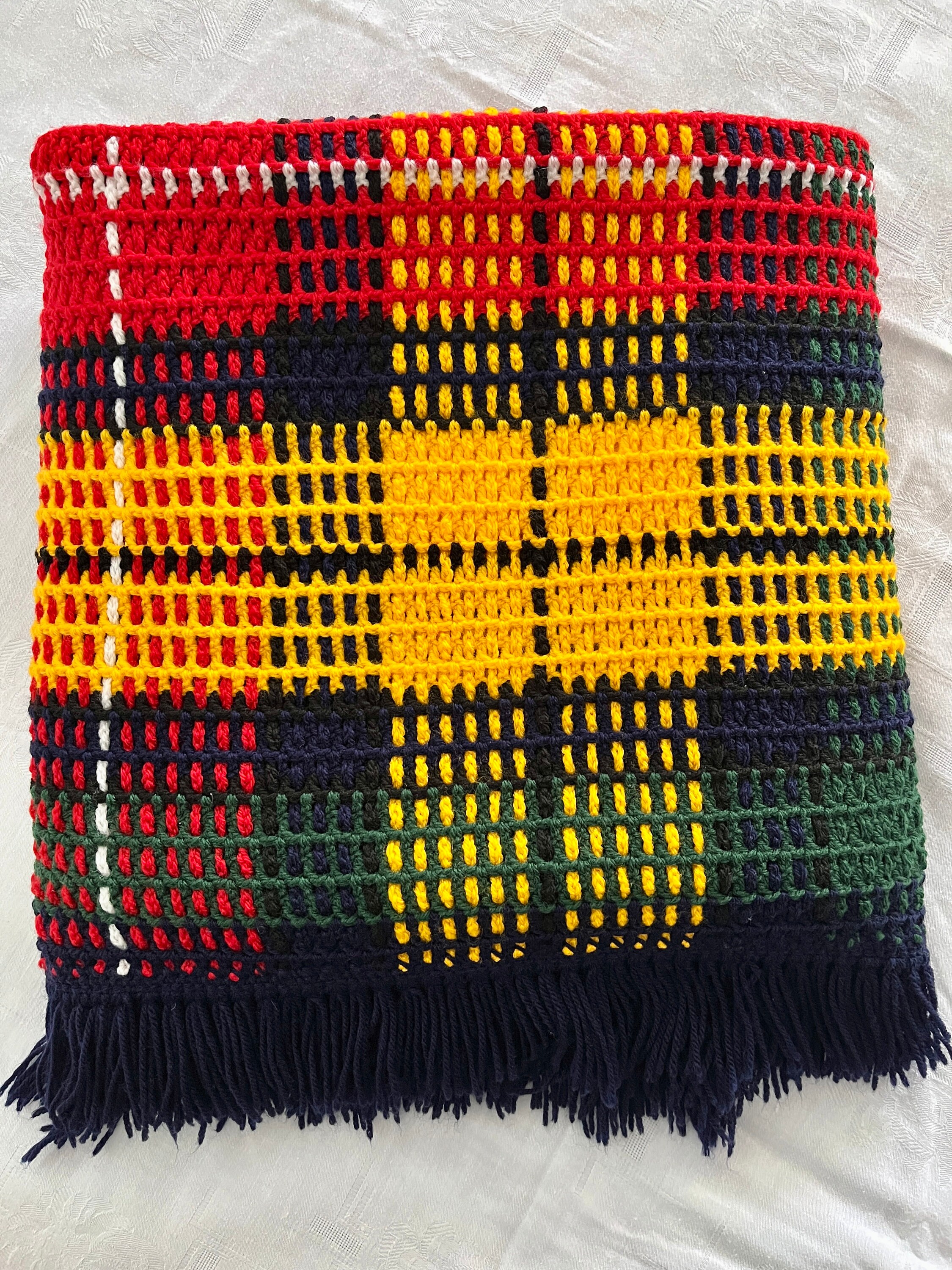 Crochet Tartan Rug Kit Make Your Own Etsy Australia