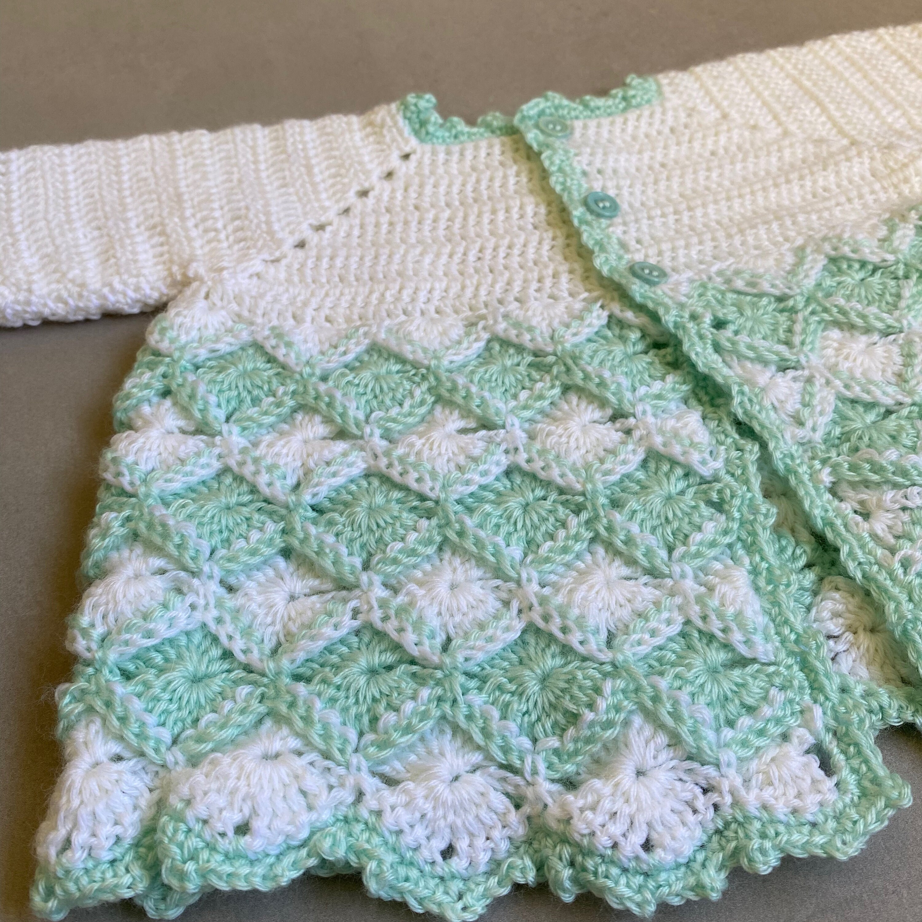Crochet Baby Matinee Jacket / Cardigan 0 3 Months / Newborn Etsy