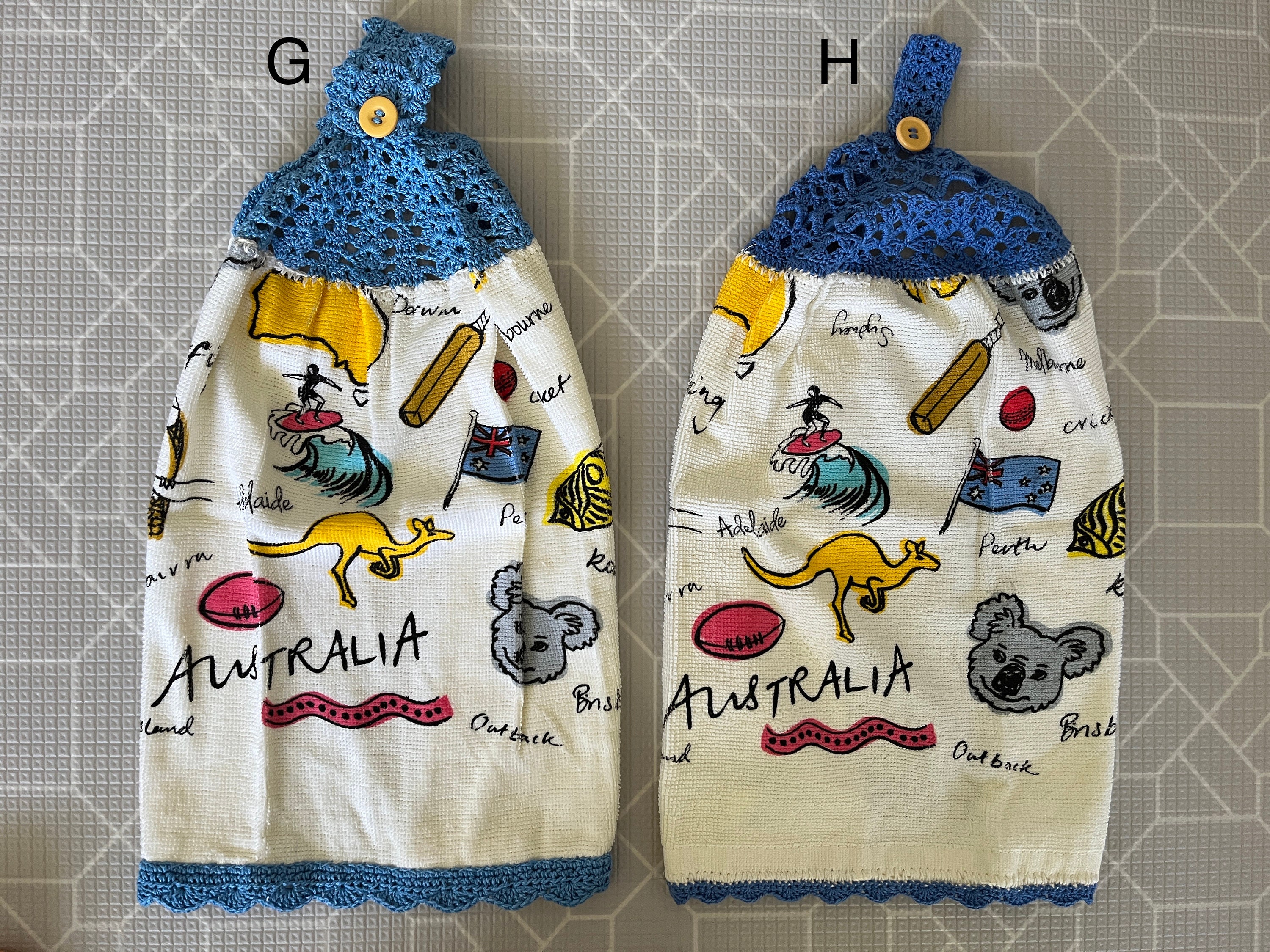 Crochet Hand Towels double Sided / Crochet Kitchen Towel Etsy Australia