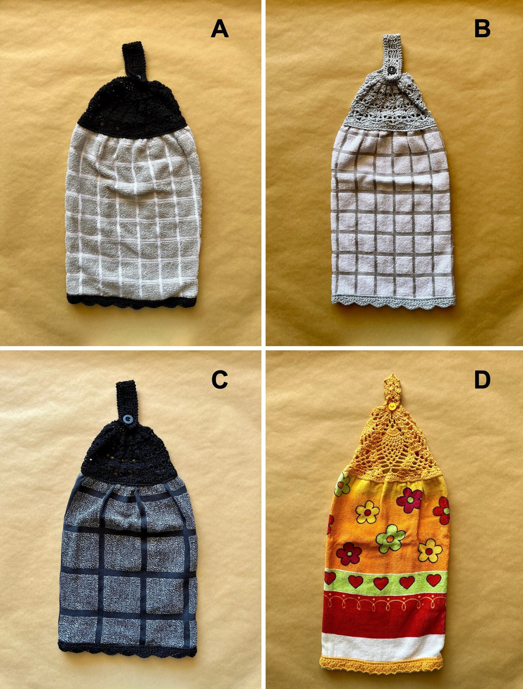 Crochet Hand Towels single Sided / Crochet Kitchen Towel Etsy Australia