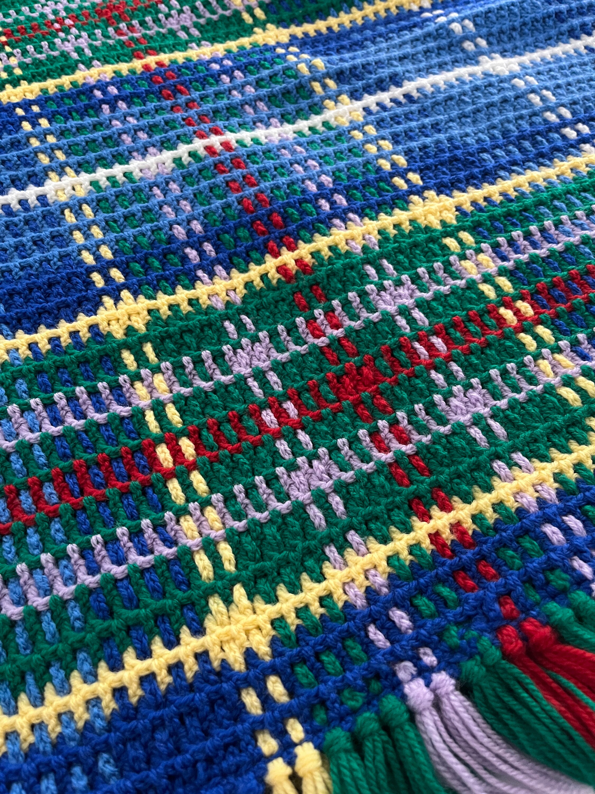 Crochet Tartan Rug Kit Make Your Own Etsy Australia