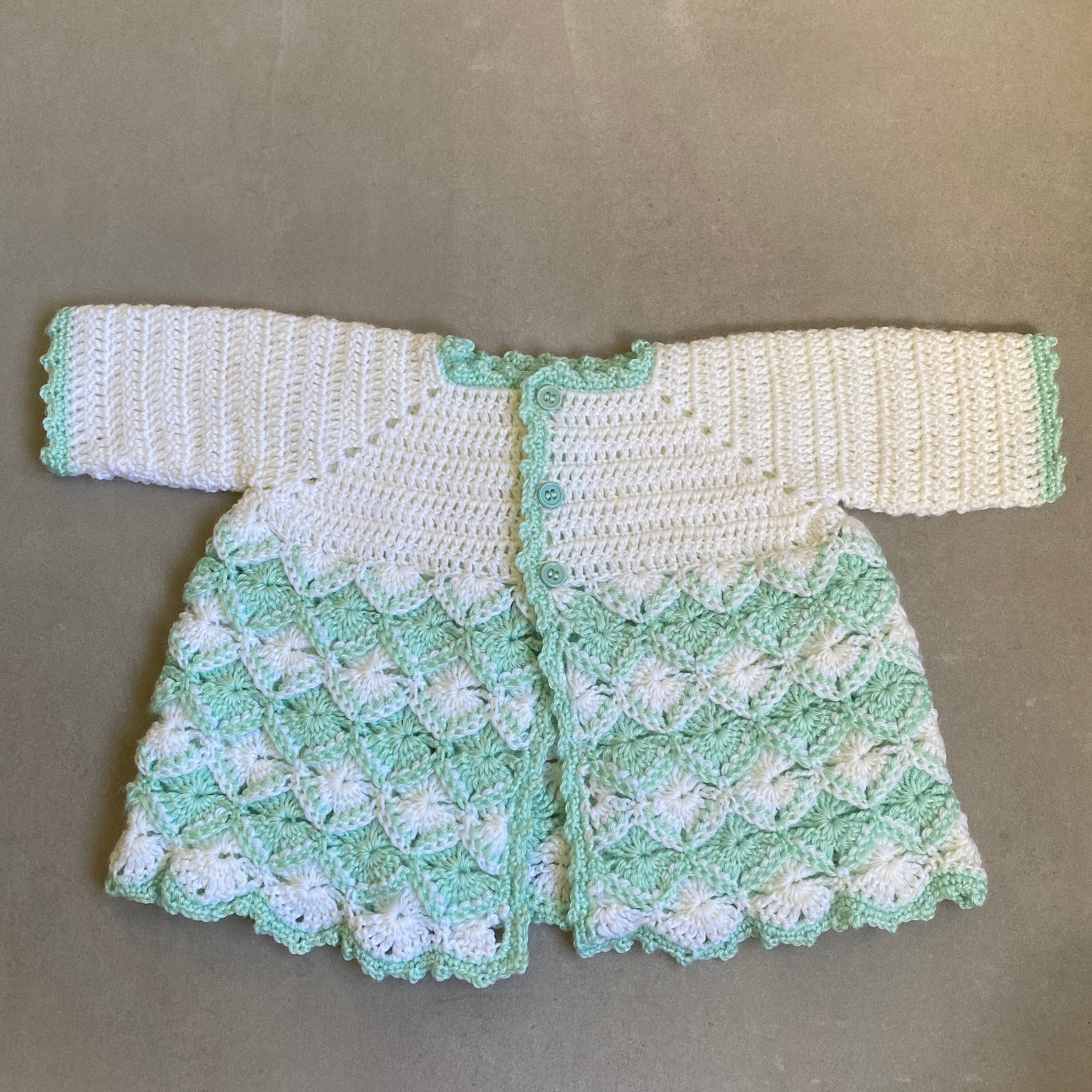 Crochet Baby Matinee Jacket / Cardigan 0 3 Months / Newborn Etsy