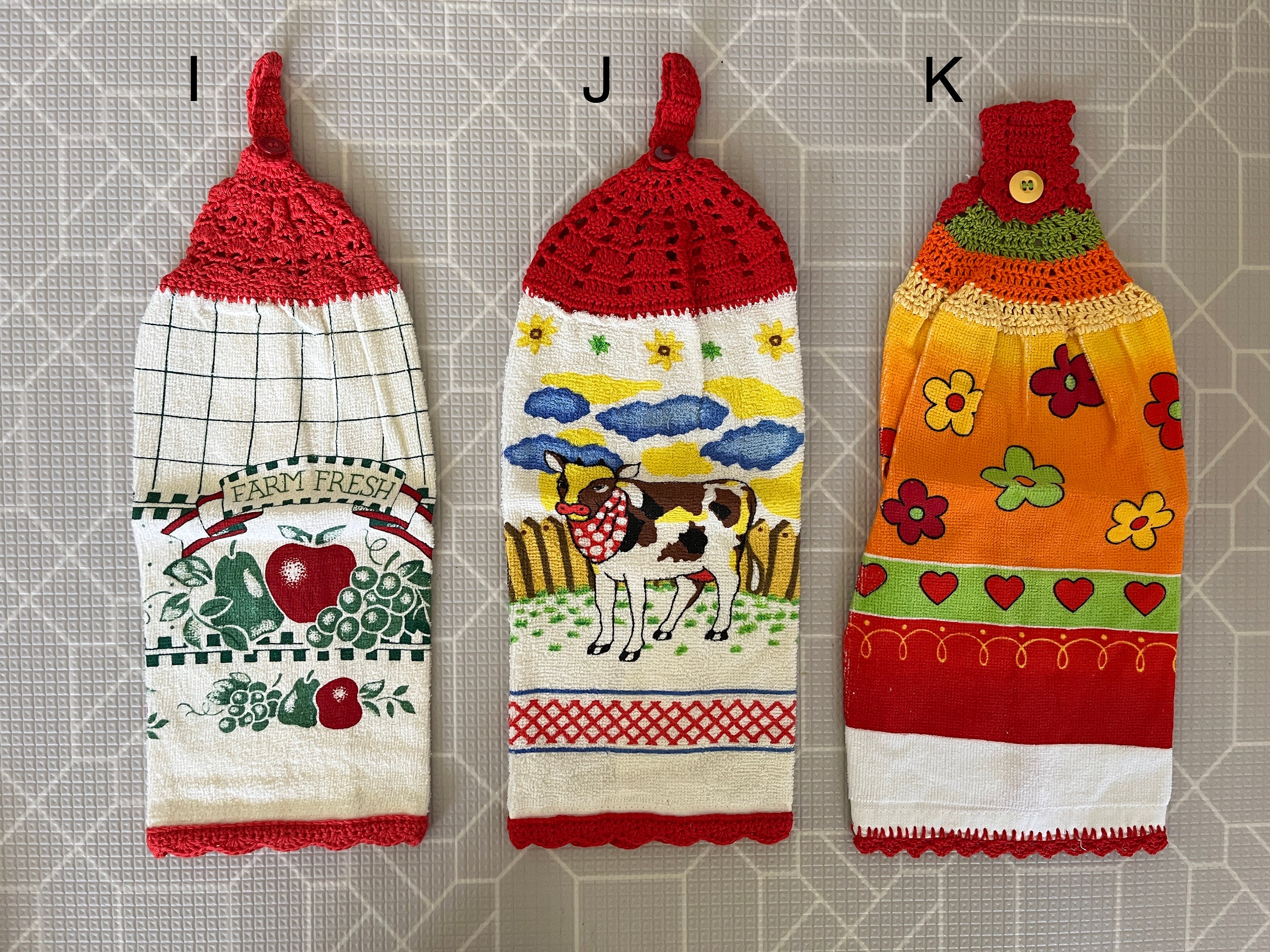 Crochet Hand Towels single Sided / Crochet Kitchen Towel Etsy Australia