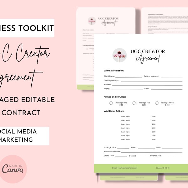 Ugc Template Guide Etsy