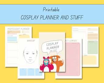 Printable PDF Cosplay Planner - Instant Download - Etsy