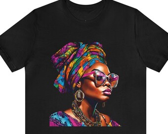 Head Wrap Queen Shirt, Afrocentric Shirt, Black Etsy, Black Women Shirt, Black Girl Shirt, Black Owned Business