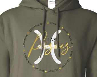 I AM PISCES Pullover Hoodie