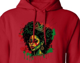 Afro Goddess Pullover Hoodie