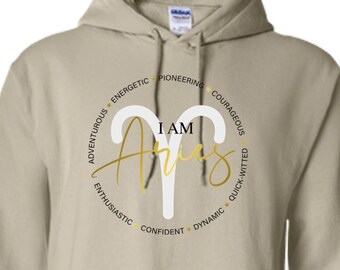 I AM ARIES Pullover Hoodie