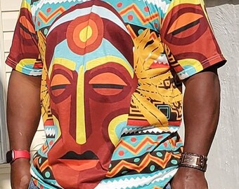 Tribal Mask Shirt Unisex Tee