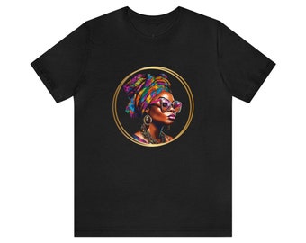 Headwrap Queen T-Shirt, Queen Shirt, Black Queen Shirt, Black Etsy