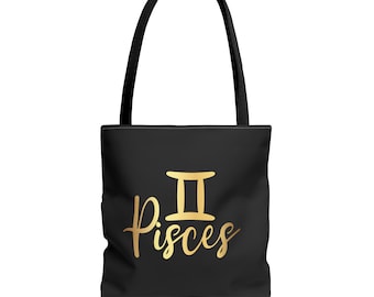 Pisces Tote Bag | Pisces Shopping Bag | Horoscope Tote Bag