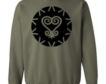 Sankofa Unisex Crewneck Pullover Sweatshirt | Front and Back Print.