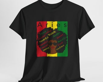 Aries Queen Unisex Heavy Cotton Tee | Aries Birthday Shirt | ARIES Gift