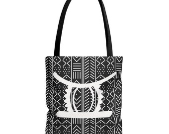 Black Ohene Adwa (King's Stool)Tote Bag  | Afrocentric Tote | Afrocentric Bag | Black Owned Business | The Power Of Love Clothing