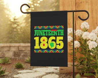 1865 Juneteenth House Banner, Black Gifts, Juneteenth Gifts, Freedom Day, Garden BANNER,  House Banner, Yard Gifts, Yard Flag