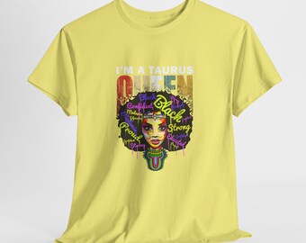 Taurus Queen Unisex Heavy Cotton Tee | Taurus Shirt | Taurus Birthday Gift