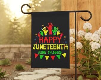 Juneteenth Garden & House Banner | Juneteenth Flag | Juneteenth Celebration