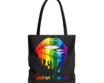 Rainbow Taurus Queen Tote Bag