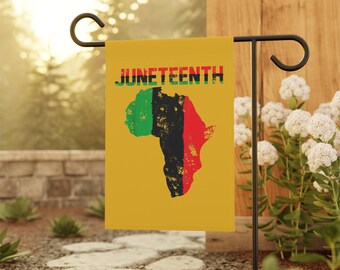 Juneteenth Garden & House Banner, Juneteenth, Freedom Day, Garden BANNER,  House Banner, House Banner,Black Gifts, Yard Gifts, Yard Flag
