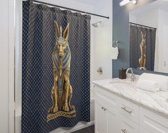 Anubis Egyptian Shower Curtain