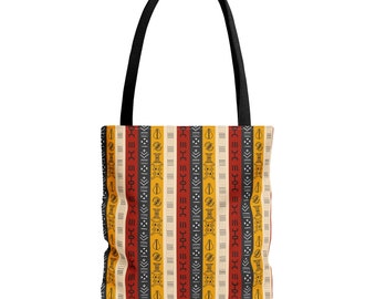 African Symbols Tote Bag | Adinkra Tote Bag