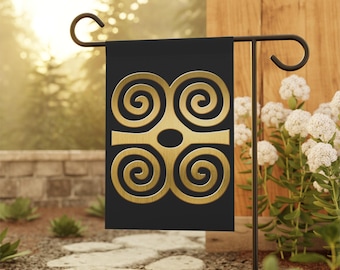 Dwennimmen Home Flag | House Banner | Black Gifts | Yard Gifts | Yard Flag | Adinkra Banner