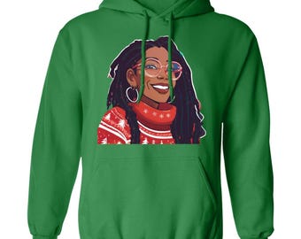 Loc Queen Christmas Pullover Hoodie