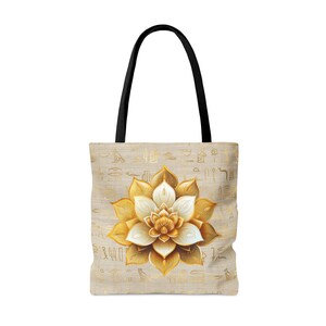Ancient Egyptian Bean Flower Tote Bag