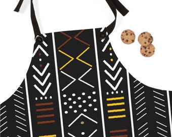 Mudcloth Inspired Apron |Afrocentric Apron | Garden Apron | Kitchen Apron | Housewarming Gifts | Apron for Men | Apron for Women