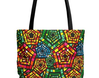 Ankara Colorful Tote Bag | African Print Bag