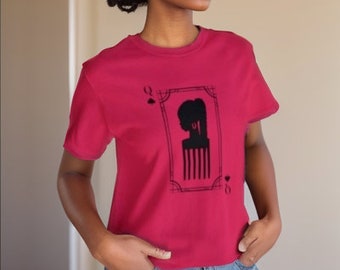 Queen Comb T-Shirt  | Black Queen Shirt | Melanin Shirt | Black Owned Business | The Power Of Love Clothing