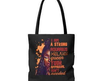 Aquarius Melanin Tote Bag | Afrocentric Tote | Melanin Tote