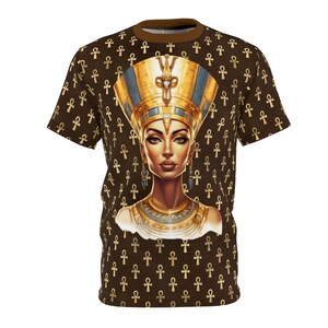Neferititi Egyptian Tee  | Afrocentric Clothing | Black Owned Business | The Power Of Love Clothing