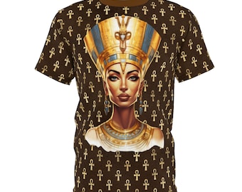 Neferititi Egyptian Tee  | Afrocentric Clothing | Black Owned Business | The Power Of Love Clothing