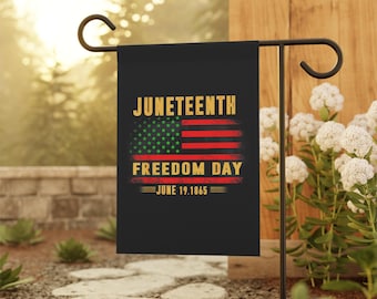 Juneteenth Freedom Day Garden & House Banner | House Banner | Black Gifts | Yard Gifts | Yard Flag | Adinkra Banner