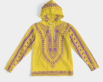 Gold/Purple Dashiki Hoodie