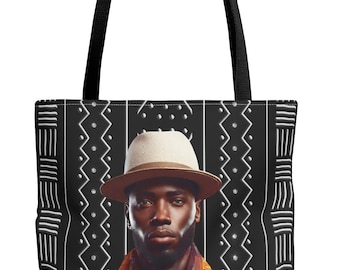 African American Man Tote Bag | Black King Tote Bag | Black Man  Bag