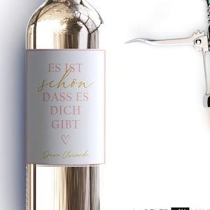 Personalisiertes Wein Flaschen Etikett Geschenk Schön | Geburtstag Geburtstagsgeschenk Trauzeugin Freundin Freund Weinetikett personalisiert