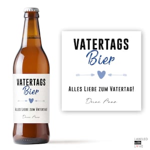 Personalisiertes Bier Flaschen Etikett Vatertagsbier Geschenk für Männer Vatertag | Bieretikett Vatertagsgeschenk Geburtstagsgeschenk Ihn