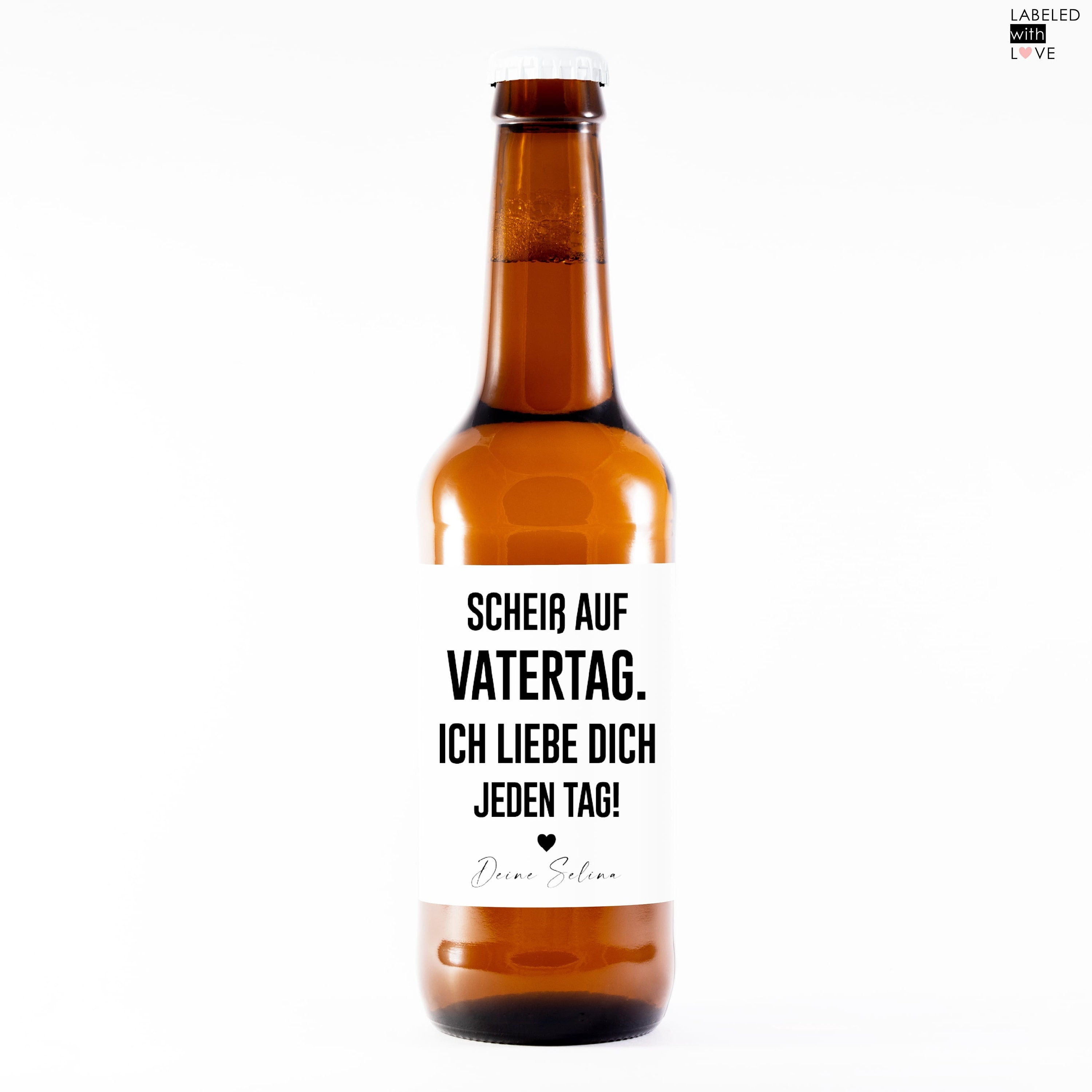 Personalisiertes Bier Flaschen Etikett Vatertags Geschenk, Vatertagsgeschenk